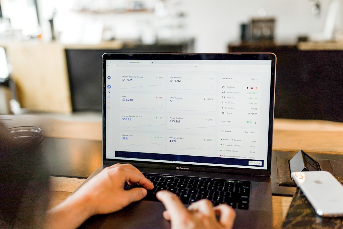Bookkeeping software used to manage business accounts