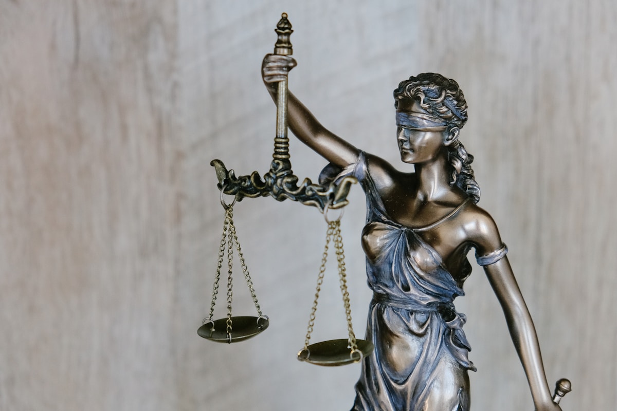 Lady Justice sculpture representing legal rights and remedies